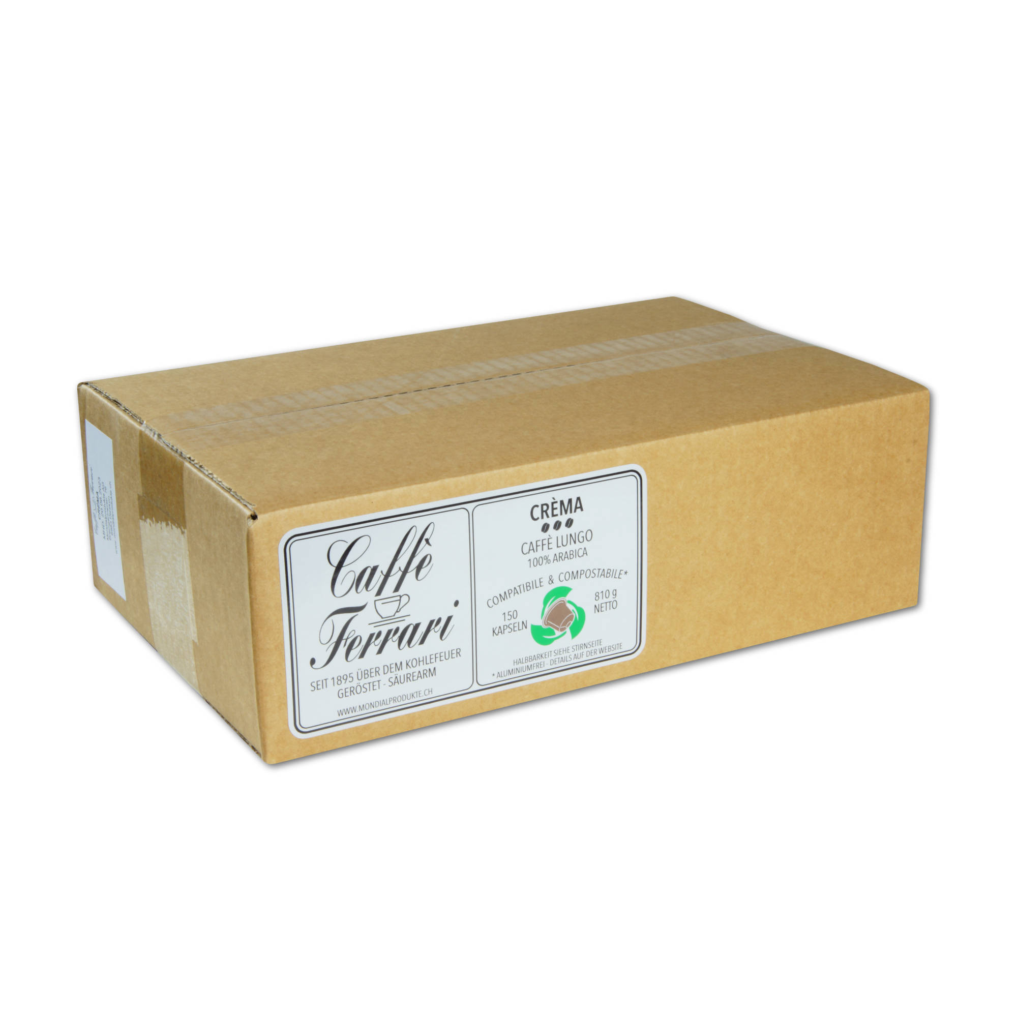 Caffè Ferrari - Crèma 150 Kapseln Kompostierbar