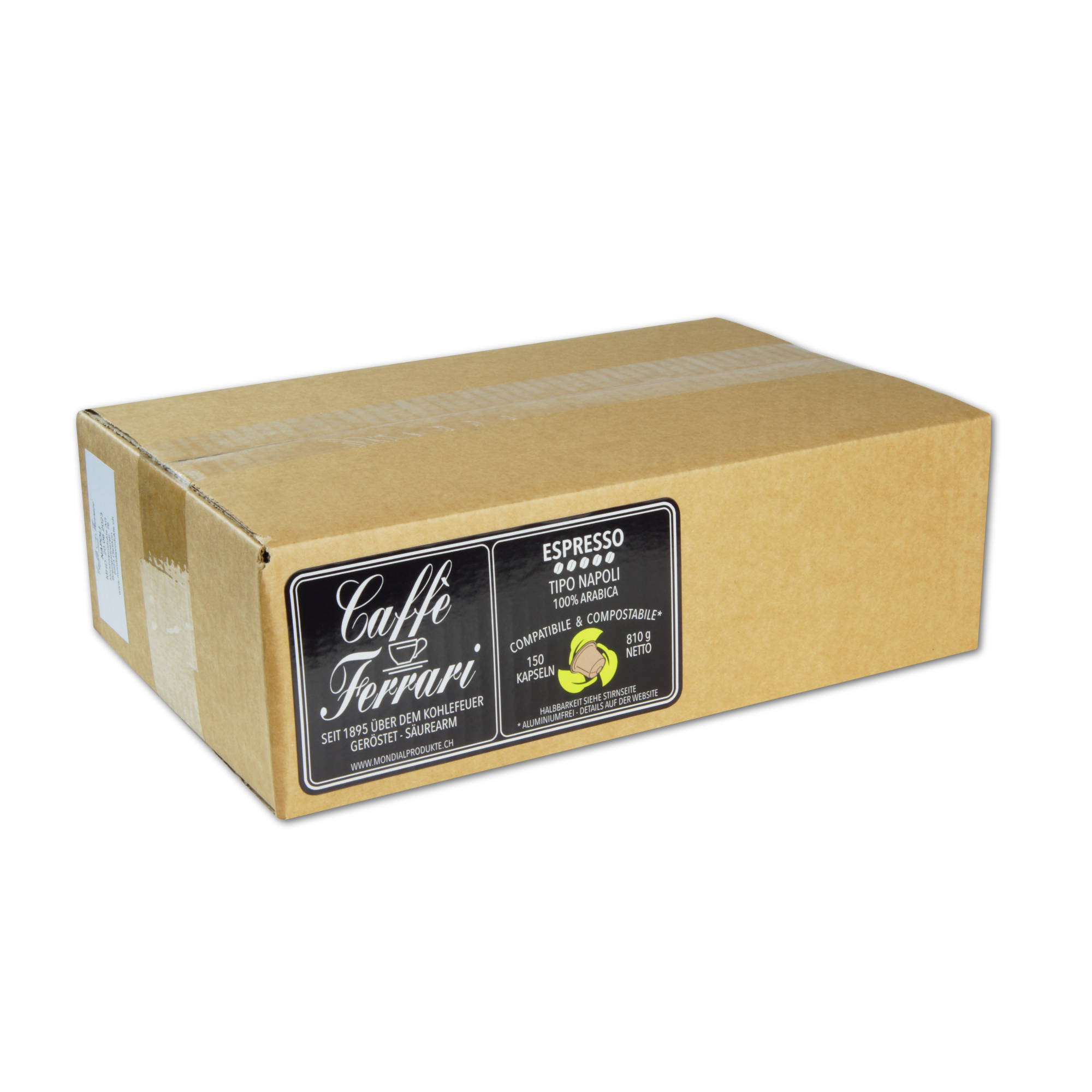 Caffè Ferrari - Espresso Napoli 150 Kapseln Kompostierbar